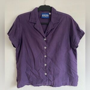 Big bud press pantry button up nebula purple xs